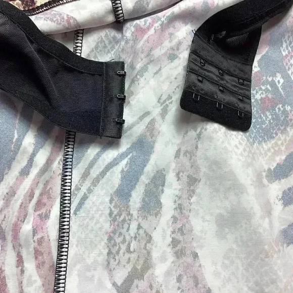 Swimsuits For All Women 46C Snake Print Tankini Swim Top Brown Multicolor Bra - Picture 9 of 11